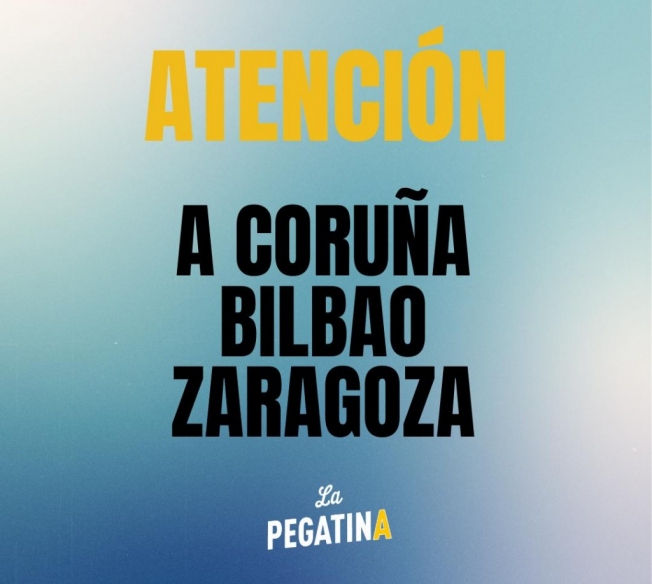 Información sobre los conciertos en Zaragoza, A Coruña y Bilbao